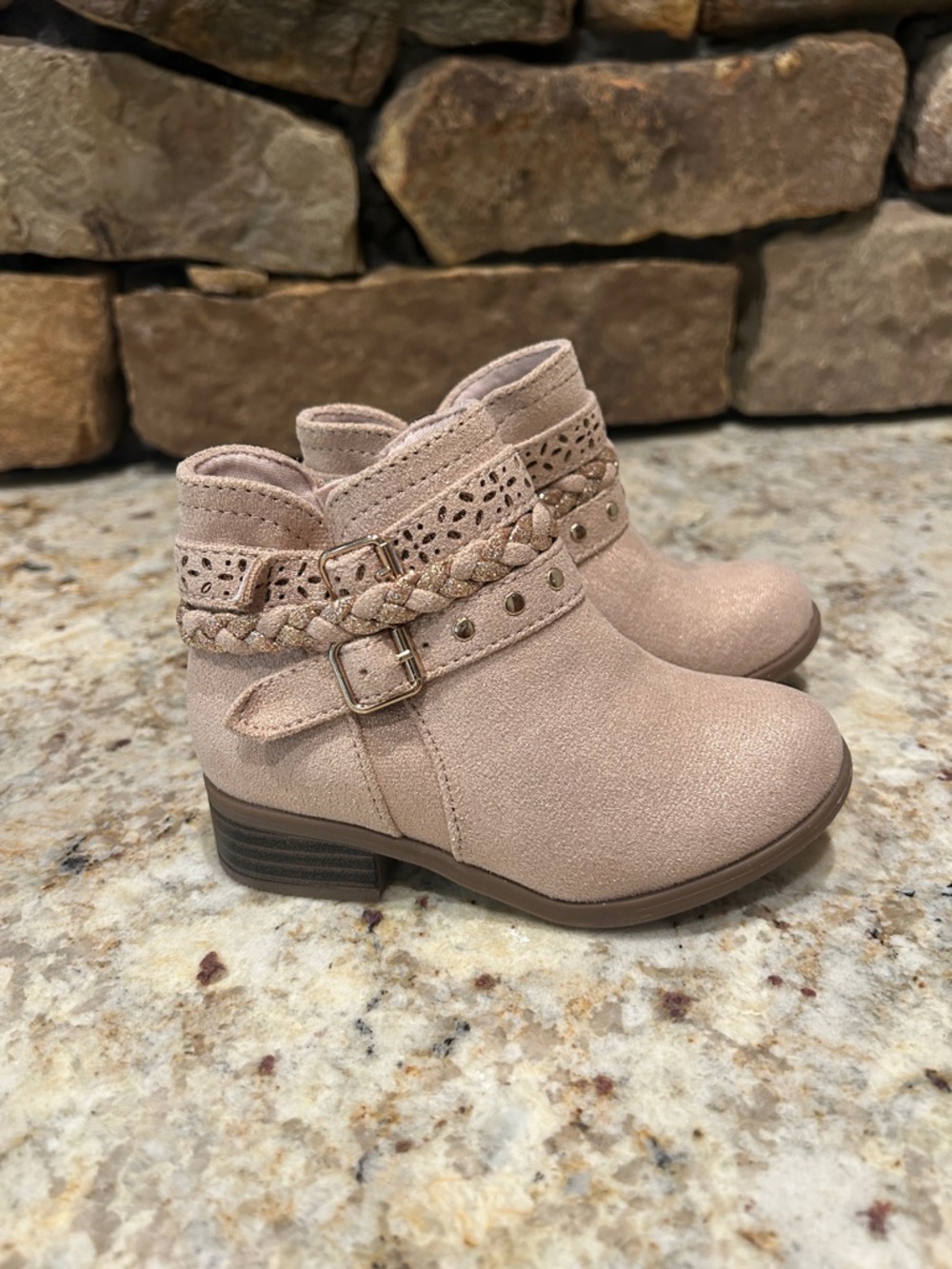 Jumping Bean Toddler Booties - size 7